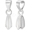 10Pcs 925 Sterling Silver Ice Pick Pinch Bails STER-BBC0001-29B-1
