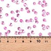 6/0 Baking Paint Transparent Fringe Glass Seed Beads SEED-N006-06G-4