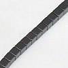 Electroplate Non-magnetic Synthetic Hematite Beads Strands G-J170A-3x3mm-03-3
