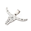 201 Stainless Steel Pendants STAS-V013-12P-2