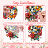 3 Sheets 3 Styles PVC Waterproof Decorative Stickers DIY-WH0404-093-3