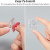 24Pcs Self-Adhesive Hanging Spring Clips AJEW-FH0002-69-3