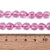 Crackle Transparent Glass Beads Strands GLAA-N068-04A-08-4