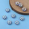 Alloy Montana Rhinestone European Beads X-CPDL-H999-17-6
