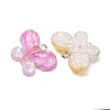 Transparent Resin & Paillette Pendants RE-CBAFA44-01-2