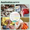 Cup with Word Food Grade Eco-Friendly Silicone Knitting Needle Stoppers DIY-NB0010-69-6