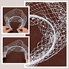 2Pcs 2 Styles Cloth Mesh Veil Headband MRMJ-GA0001-25-4
