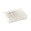 40Pcs 4 Colors Brass Pave K9 Glass Connector Charms KK-FS0002-07-7