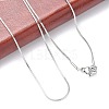 Tarnish Resistant 304 Stainless Steel Snake Chains Necklaces NJEW-O058-24P-3
