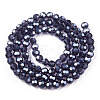 Electroplate Glass Bead Strands EGLA-R015-4mm-27-2