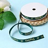 Flat Christmas Theme Polyester Satin Ribbon OCOR-YWC0001-01B-03-6