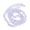 Spray Painted Transparent Glass Beads Strands X-GLAA-P060-01A-16-3