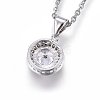 304 Stainless Steel Pendant Necklaces NJEW-L146-01P-2