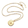 304 Stainless Steel Constellation Pendant Necklaces NJEW-K392-01G-08-4