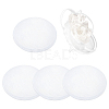 Imitation Hemp Round Fascinator Hat Base for Millinery LS-AJEW-WH0472-45A-04-1