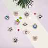 GOMAKERER 60Pcs 6 Style Alloy Enamel Pendants FIND-GO0001-06-5