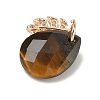 Natural Tiger Eye Pendants G-K422-02KCG-05-2