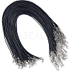 50Pcs Waxed Imitation Leather Cord Necklace Makings AJEW-SP0001-04-1
