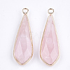 Natural Gemstone Pendants X-G-S344-21C-2