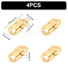 Unicraftale 4Pcs 304 Stainless Steel Fold Over Clasps STAS-UN0055-31-3