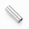 Smooth 304 Stainless Steel Magnetic Clasps with Glue-in Ends STAS-H402-21P-4mm-1