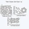 Carbon Steel Cutting Dies Stencils DIY-WH0309-427-6