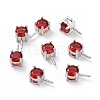 Rhodium Plated 925 Sterling Silver Peg Bails STER-D035-47P-03-1
