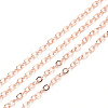 3.28 Feet Brass Cable Chains X-CHC-T008-06A-RG-1