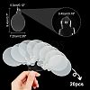 Transparent Acrylic Disc Pendants TACR-NB0001-07B-5