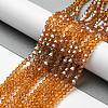 Transparent Electroplate Glass Beads Strands LS-EGLA-A039-T2mm-A28-4