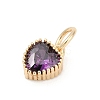 Brass Micro Pave Cubic Zirconia Pendants KK-H204-01KCG-03-2