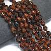 Natural Mahogany Obsidian Beads Strands G-K389-D26-01-2