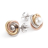 304 Stainless Steel Stud Earrings EJEW-F246-02-4