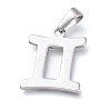 Non-Tarnish 304 Stainless Steel Pendants STAS-L210-06K-P-1