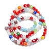Opaque Solid Color Electroplate Glass Beads Strands LS-EGLA-A039-P4mm-A16-2