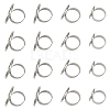16Pcs 4 Size Adjustable Brass Finger Rings Components KK-CA0002-22S-1