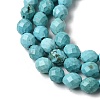 Dyed Natural Howlite Beads Strands G-K376-F06-01-4