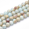 Synthetic Imperial Jasper Beads Strands G-Q462-131B-8mm-1