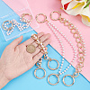   2set ABS Plastic Pearl Beaded Double-strand Shoe Charms Chains DIY-PH0007-07-6