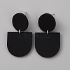 Acrylic Geometry Dangle Stud Earrings EJEW-WH0013-65A-1