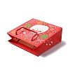 Christmas Santa Claus Print Paper Gift Bags with Nylon Cord Handle CARB-K003-01B-02-4