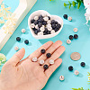 100Pcs 2 Colors Pave Disco Ball Beads RB-TA0001-28-6