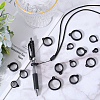 60Pcs 6 Styles Silicone Pendant SIL-GF0001-47-5