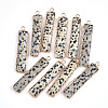 Natural Dalmatian Jasper Pendants G-S344-23D-1