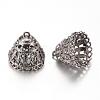 Alloy Pendant Bail Rhinestone Settings PALLOY-S090-25B-LF-1