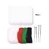 Christmas Theme Snowman Brooch Cactus Needle Felting Kit DIY-K055-04-2