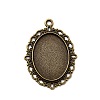 Zinc Alloy Pendant Settings for Cabochon & Rhinestone LS-PALLOY-A15257-AB-FF-1