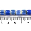 Handmade Lampwork Chevron Beads Strands LAMP-K041-01B-15-5