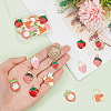 ARRICRAFT 24Pcs 6 Style Zinc Alloy Enamel Pendants ENAM-AR0001-68-2