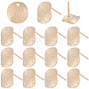 40Pcs Brass Stud Earrings Findings KK-SC0006-87G-6